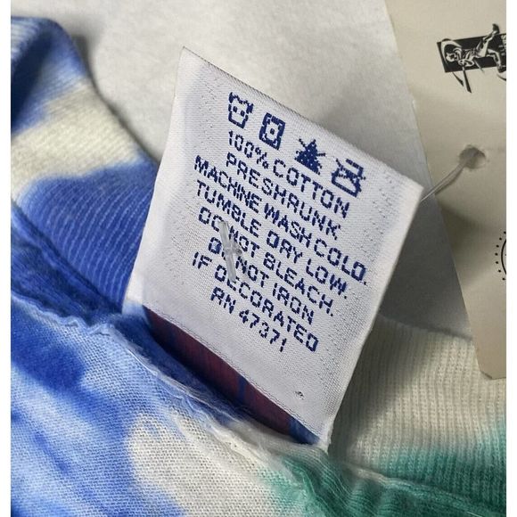 Vintage Seattle Seahawks T Shirt Deadstock Medium Tie Dye NWT Springs Galloway - Picture 8 of 8